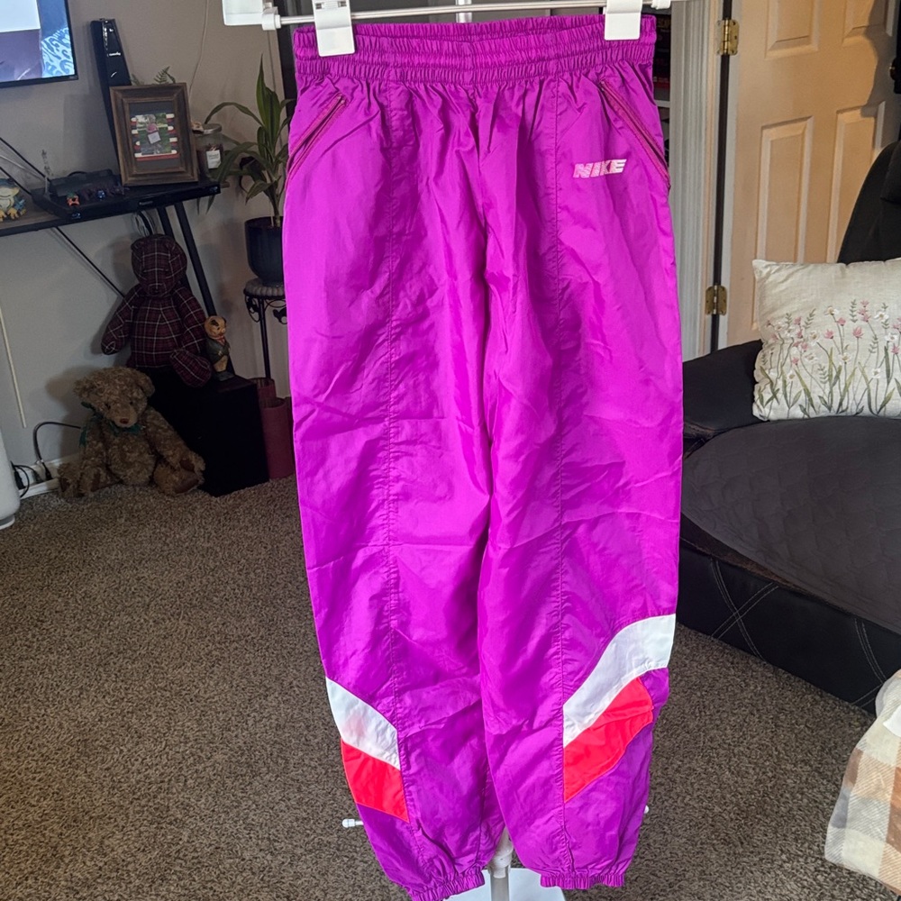 VTG Nike Purple Track Pants Size Large